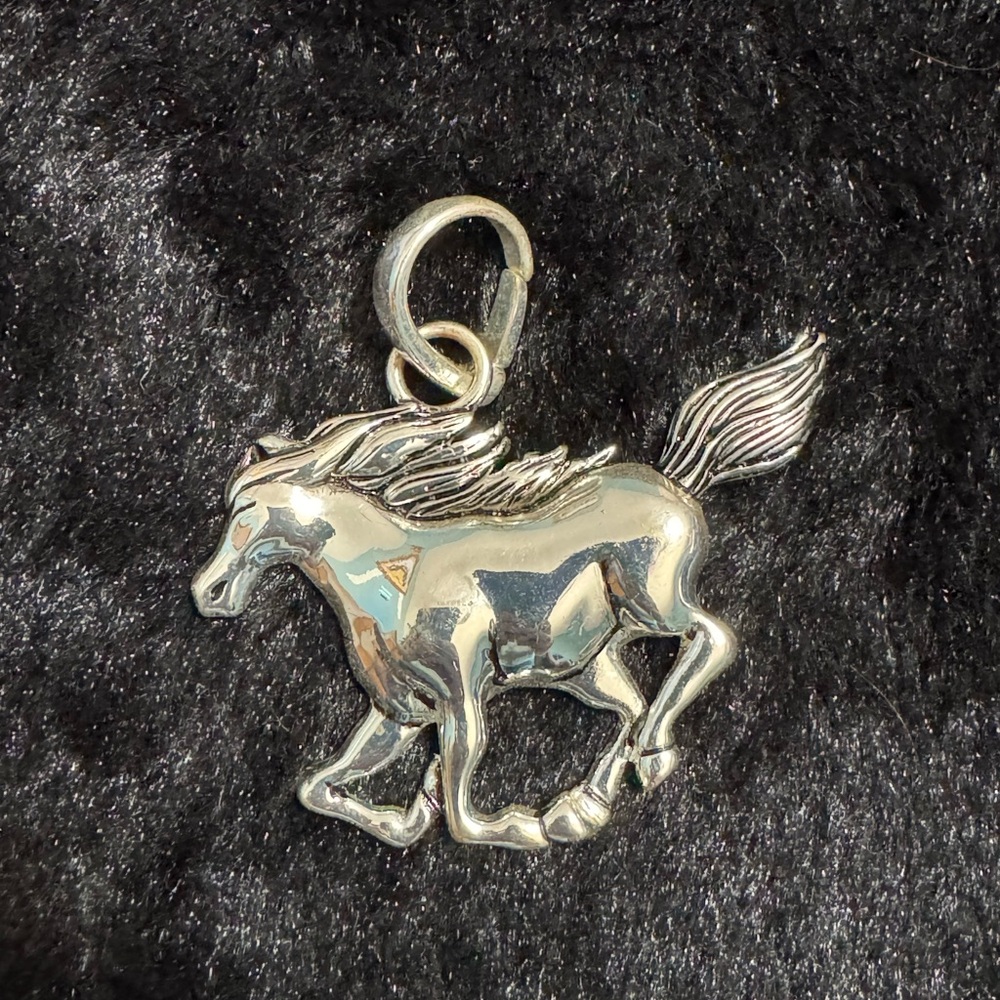 Silver Horse Pendant Charm